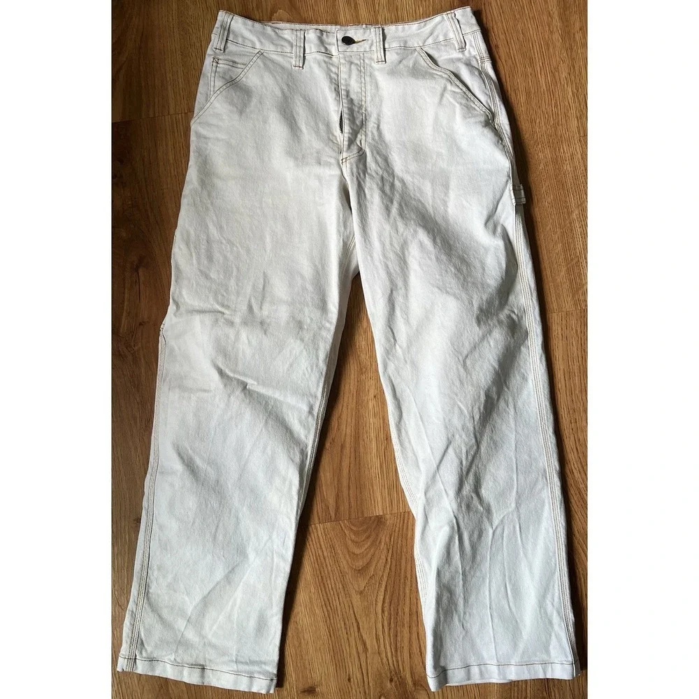 Nike Jeans Life Carpenter Pants Light Beige Mens Size 32 Boot Cut